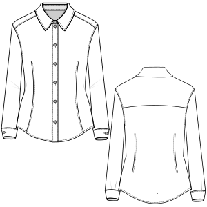 Patron ropa, Fashion sewing pattern, molde confeccion, patronesymoldes.com Camisa 801 DAMA Camisas